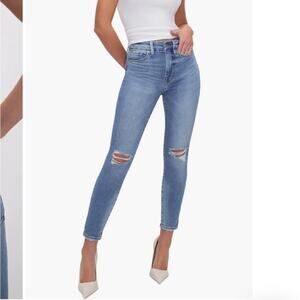 Good American Good Legs Baby Step Skinny Jeans Size 6/28 GLC103T Blue261